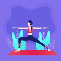 Yoga klass Vector