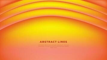 abstrakt vektor bg gul, orange kurvor gradienter ljus bakgrund