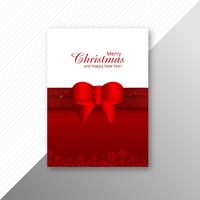 Schönes Kartenbroschürendesign der frohen Weihnachten vektor