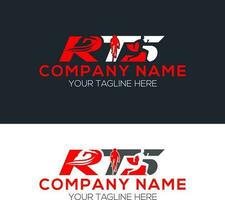 rts brev logotyp design mall vektor illustration, rts initialer brev logotyp begrepp, rts kreativ brev logotyp. enkel och modern brev logotyp