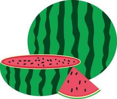 Wassermelone-Vektor-Illustration vektor