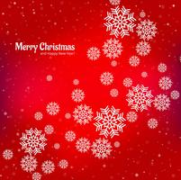 Snowflake dekorativa glada julkort bakgrund vektor