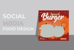 Restaurant Essen Speisekarte oder Nudeln Sozial Medien Marketing Netz Banner Design modern Illustration. gesund schnell Nudeln köstlich Sozial Medien Förderung. vektor