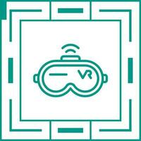 virtuell Wirklichkeit Headset Vektor Symbol