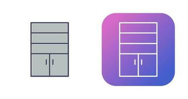 Schrank mit Vektorsymbol Regale vektor