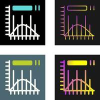 Histogramm-Vektorsymbol vektor