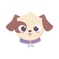 süßes Gesicht Hundehalsband mit Knochen Haustier Cartoon Tier, Haustiere