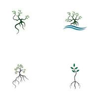 mangrove logotyp symbol vektor