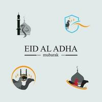 eid al Adha logotyp och symbol vektor