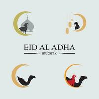 eid al adha Logo und Symbol vektor