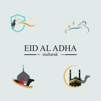 eid al adha Logo und Symbol vektor