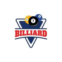 Billard- kreativ Logo Vorlage Vektor Illustration