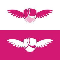 rosa band bröst cancer vektor illustration design.