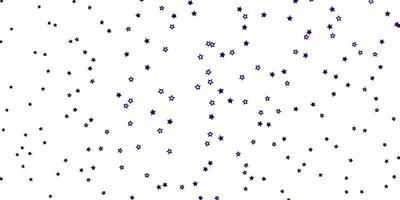 Dunkelrosa blauer Vektorhintergrund mit kleinen und großen Sternen, die farbenfrohe Illustration mit kleinen und großen Sternen für Ihre Geschäftswerbung leuchten vektor