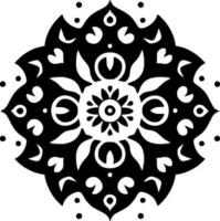 mandala - minimalistisk och platt logotyp - vektor illustration