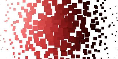 Hellrosa roter Vektorhintergrund in polygonaler, farbenfroher Illustration mit Gradientenrechtcken und Quadraten, moderne Vorlage für Ihre Landing Page vektor