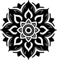 mandala, minimalistisch und einfach Silhouette - - Vektor Illustration