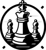 schack - minimalistisk och platt logotyp - vektor illustration
