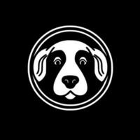 Hund - - minimalistisch und eben Logo - - Vektor Illustration