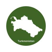 Turkmenistan Karte Symbol vektor