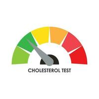 kolesterol testa ikon vektor