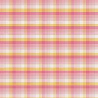 Rosa Gelb Pastell- Tartan nahtlos Muster Hintergrund von ein Vielfalt Quadrate vektor