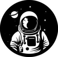 Astronaut, minimalistisch und einfach Silhouette - - Vektor Illustration