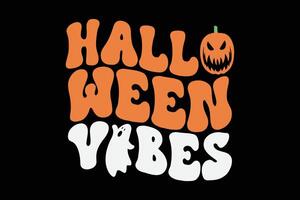 Halloween Stimmung komisch Halloween T-Shirt Design vektor