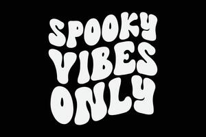 läskigt vibrafon endast retro häftig rolig halloween t-shirt design vektor
