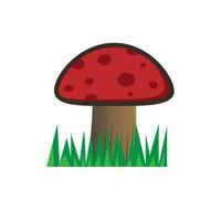 Magie Pilz Symbol. Vektor Illustration isoliert auf Weiß Hintergrund