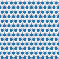 abstrakt geometrisch Blau Kreis wiederholen Muster. vektor