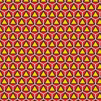 abstrakt geometrisch schwarz rot Gelb wiederholen Dreieck Muster vektor