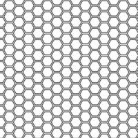abstrakt geometrisch schwarz Hexagon kreativ Muster vektor