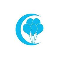 Ballon Symbol Logo Vektor Illustration Vorlage Design.