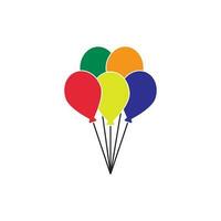 Ballon Symbol Logo Vektor Illustration Vorlage Design.