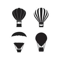 luft ballong ikon logotyp vektor illustration mall design.