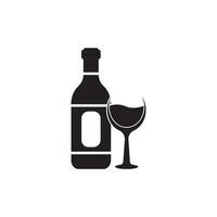 Weinglas Symbol Vektor Illustration Vorlage