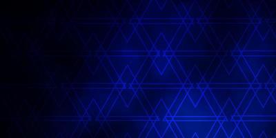 mörkblå vektorlayout med linjer trianglar dekorativ design i abstrakt stil med trianglar mall för målsidor vektor