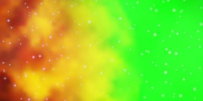 hellgrün-gelbe Vektorvorlage mit Neonsternen moderne geometrische abstrakte Illustration mit Sternenmuster für Website-Landingpages vektor