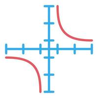 Mathematik Graph Vektor Konzept farbig Symbol oder Zeichen