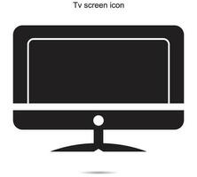 TV skärm ikon, vektor illustration.