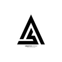 Brief wie Dreieck einzigartig gestalten modern abstrakt Monogramm Logo. ein Logo. s Logo vektor