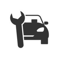 Vektor Illustration von Auto Bedienung Symbol im dunkel Farbe und Weiß Hintergrund