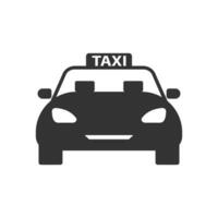 vektor illustration av taxi ikon i mörk Färg och vit bakgrund