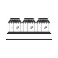 Vektor Illustration von Einkaufen Komplex Symbol im dunkel Farbe und Weiß Hintergrund