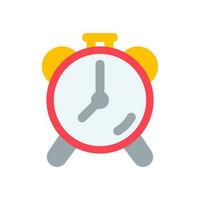 Alarm Uhr Symbol Linie Stil Vektor