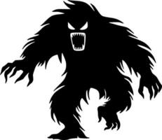 Bigfoot - - minimalistisch und eben Logo - - Vektor Illustration