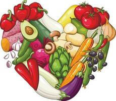 frisch Gemüse Illustration, Gemüse mischen, Gemüse rahmen, vegan Essen organisch Gemüse Anordnung. Essen Rahmen vektor