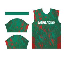 bangladesh cricket team sporter unge design eller bangladesh cricket jersey design vektor