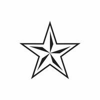 redigerbar stjärna ikon. perfekt för logotyper, statistik och infographics vektor